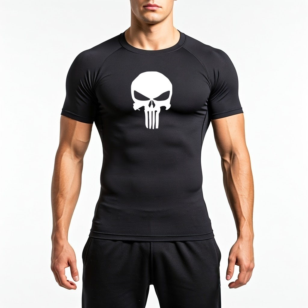 Skull Short Sleeve Compression Shirt | Set